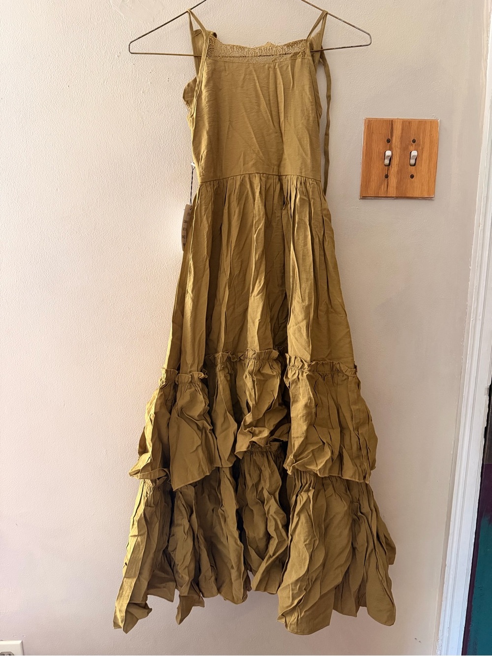 NWT Mia Joy by Joyfolie Evony Dress Khaki Olive Size 6
